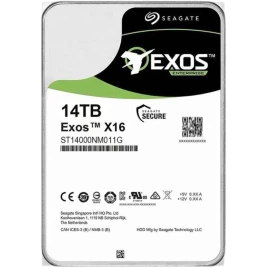 Жесткий диск/ HDD Seagate SAS 14Tb Exos X16 12Gb/s 7200 256Mb 4Kn 1 year warranty (replacement ST14000NM002G, ST14000NM004J, WUH721414AL5204, MG07SCA14TE, MG09SCA14TE)