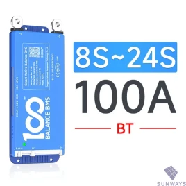 Daly BMS BT, 100A 8-24S, LiFepo4, LTO, NMC