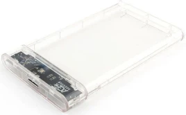 Внешний корпус для HDD/SSD AgeStar 3UB2P4C SATA III USB3.0 пластик прозрачный 2.5" [3UB2P4C]