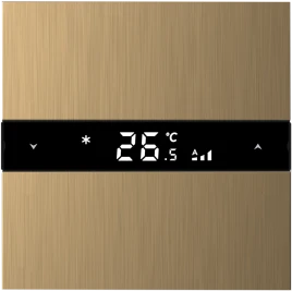 Donel Многофункциональный термостат KNX, матовое золото. Серия устройств: DKNX