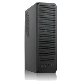 Корпус с блоком питания 230W/ Case Foxline FL-1004-TFX230B-85 mATX case, black, w/PSU TFX 230W 85+ bronze, w/2xUSB3.0, HDA, w/pwr cord, w/8cm FAN