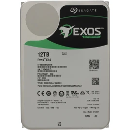 Жесткий диск/ HDD Seagate SAS 12Tb Enterprise Capacity Exos X14 12Gb/s 7200 256Mb (clean pulled) 1 year warranty (replacement ST12000NM002G)