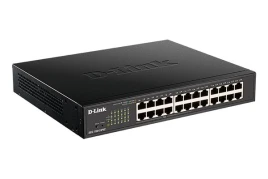 Коммутатор/ DGS-1100-24PV2 EasySmart L2 Switch 24х1000Base-T (12х1000Base-T PoE), PoE Budget 100W