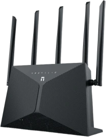 Маршрутизатор/ Netis AX3000 Wireless Dual Band Gigabit Router, 5*5dBi external fixed antennas, FXS,   IPTV function and full dual access support