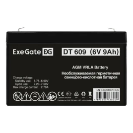 Батарея аккумуляторная Exegate DT 609