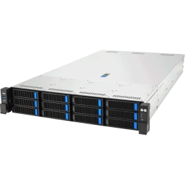 Серверная платформа/ ASUS RS720-E12-RS12U, 2U 2x LGA4710 Intel Xeon 6,32x DDR5 6400/8000, 12x 3.5'' hsb NVME/SATA*/SAS* (*need raid), 10x PCIe slots, 2x M.2 Gen4 2280, 1x Mmg LAN port, 2x OCP 3.0 optional, 1+1 2700W