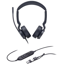 Гарнитура проводная/ Yealink UH44 Dual UC USB-C/A [1308187]