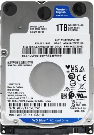 Жесткий диск/ HDD WD SATA3 1TB 2.5"" Blue 5400 RPM 128Mb 1 year warranty