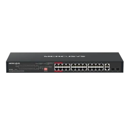 Коммутатор/ 28-Port Gigabit Rackmount Switch with 24-Port PoE+, 24? Gigabit PoE+ ports, 2 ? Gigabit non-PoE ports, and 2 ? Gigabit SFP slots