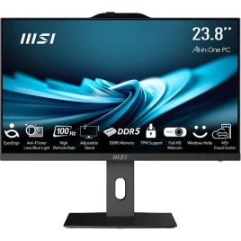 Моноблок/ MSI PRO AP242P 14M-685XRU   23.8"(1920x1080 IPS)/Intel Core i5 14400(2.5Ghz)/8192Mb/512PCISSDGb/noDVD/Int:Intel UHD Graphics 730/Cam/BT/WiFi/-/war 1y/4.63kg/Black/noOS + Wireless KB+M