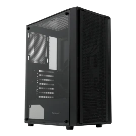 Корпус без блока питания/ Case HSPD M530, Mesh Mid Tower, Black, TG, 0.4 SPCC, no fans ATX, mATX, mITX 155/290/200mm 2x2.5", 2x3.5", 7xPCI 1xUSB-A 3.0, 2xUSB-A 1.0 335x193x445mm