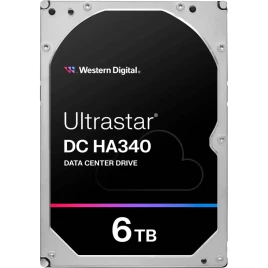 Жесткий диск/ HDD WD SATA Server 6Tb Ultrastar DC HA340 7200 6Gb/s 256MB 1 year warranty (replacement HUS726T6TALE6L4, MG10ADA600E, MG08ADA600E, ST6000NM019B)