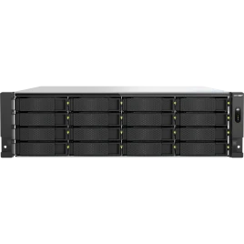 Сетевое хранилище без дисков/ ENTERPRISE QNAP TS-h1677AXU-RP-R7-32G QuTS hero NAS RAID, 16x3.5 "/ 2.5" bays, 2 x M.2 2280 PCIe Gen 5 x2 slots, 2x2.5GbE RJ-45 ports, 2 10 GbE 10GBASE-T, 3U Rackmount, 2 power supplies. 8-core/16-thread AMD Ryzen 7