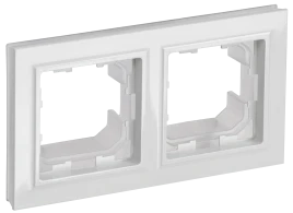 BRITE Рамка 2-мест. IP44 РУ-2-БрБ-44 бел. IEK