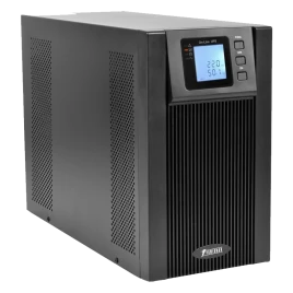 ИБП POWERMAN Online 2000, LCD, двойного преобразования, 2000ВА, 1800Вт, 3 евророзетки с резервным питанием, USB, RS232, слот SNMP, разъем EPO, батарея 12В 9Ач 4 шт., 191 х 460 х 337 мм., 20 кг./ UPS POWERMAN Online 2000, LCD, double conversion, 2000VA, 18