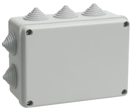 Коробка КМ41242 распаячная для о/п 150х110х70 мм IP55 (RAL7035, 10 гер