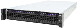 Серверная платформа/ 2U 8x 2.5" NVMe + 16x 2.5" SAS/SATA hot-swap (3x PCIe Gen5 Tri-mode 8-port backplane), 2x 2.5" SATA hot-swap (rear), 4x 8038 FAN, Acbel 1600W redundant power supply Titanium (C14 inlet), Vega motherboard, DDR5 RDIMM x16