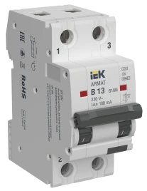 ARMAT АВДТ B10N 2P B13 100мА тип A IEK