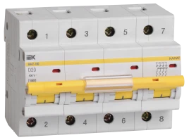 KARAT Авт. выкл. ВА47-100 4P D 20А 10кА IEK