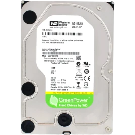 Жесткий диск/ RECERTIFIED HDD WD SATA3 1Tb AV-GP Video Surveillance 5400 RPM 64mb 1 year warranty (replacement WD10EZRZ, WD10PURX, ST1000VX013) RECERTIFIED