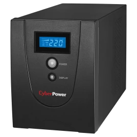 ИБП CyberPower VALUE 2200E, Line-Interactive, 2200VA/1320W, USB&Serial, RJ11/RJ45, 4 Schuko розетки, Black, 0.16х0.21х0.35м., 15.8кг./ UPS Line-Interactive CyberPower VALUE2200ELCD 2200VA/1320W USB/RS-232/RJ11/45 (4 EURO)