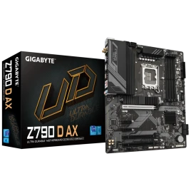 Материнская плата/ MB GIGABYTE INTEL Z790 s1700, 4xDDR5(192GB), HDMI 2.1/DP, 1xPCIe 5.0x16, 1xPCIe 4.0x16, 1xPCIe 3.0x16, 2xPCIe 3.0, 1xLAN (2.5GbE), Wi-Fi, BT, 4xSATA 6Gb/s, 3xM.2, 1xUSB-C, 5xUSB 3.2, 2xUSB 2.0, 1xPS/2, ATX