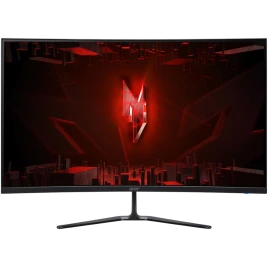 Монитор/ Acer ED320QUS3bmiipx 31,5'', ZeroFrame, Curved 1500R, Black, VA, 2560x1440, 1ms, 250cd, 180Hz, 2xHDMI(2.0), DP(1.4), Speakers 2Wx2, FreeSync, HDR 10, Vesa:100x100