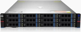 Серверная платформа/ Gooxi SR201-D12R-NV-G2 2U 12 bay server with NVME bp,based on AMD 9004 2 riser cards of PCIe5.0(X32 to x16x16)  2x rear SAS/SATA 2x rear NVME 1300W 1+1 PSU EU power cables rail kit