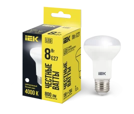 Лампа LED R63 рефлектор 8Вт 230В 4000К E27 IEK