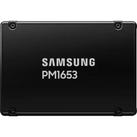 Твердотельный накопитель/ Samsung SSD PM1653, 7680GB, 2.5" 15mm, SAS 24Gb/s, 3D TLC, R/W 4200/3700MB/s, IOPs 770 000/135 000, TBW 14016, DWPD 1 (12 мес.)