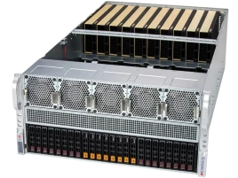 Платформа для сервера/ SuperServer AS-5126GS-TNRT2 5U (2x Socket SP5 up 500W, 24x DDR5 6400, 2x 2.5" SAS/SATA3 + 8x NVMe 2.5" Hot-Swap, 13x PCI-E x16 (up to 10x GPU), 2x 10GbE, 6x2700W, IPMI)