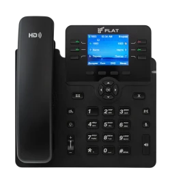 IP-телефон Flat-Phone B6: 6 SIP-аккаунтов, 2 порта 10/100/1000BASE-T (RJ-45), ЖК-дисплей, PoE,  адаптер питания 220В, ТОРП