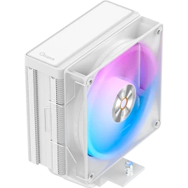 Кулер для процессора/ CPU Cooler Ocypus Delta A40 WH ARGB (220W, 4-pin PWM, 156.7mm, Al/Cu, 4x6mm, ARGB, 1x120mm, 73CFM, 29dBA, 2000RPM, S: 1851/1700/1200/115X, AM5/AM4, white)