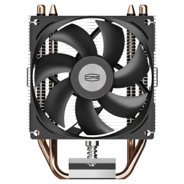 Кулер для процессора/ CPU Cooler PCCooler R200 (110W, 3-pin, 133mm, Al/Cu, 2x6mm, 1x92mm, 40.94CFM, 30dBA, 2200RPM, S: 1851/1700/1200/115X, AM5/AM4, silver, black)