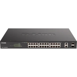 Коммутатор/ EasySmart L2 Switch 24х1000Base-T PoE, 2xCombo 1000Base-T/SFP, PoE Budget 525W, 4 PoE ports 802.3bt (90W)