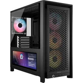 Корпус без блока питания/ Case Corsair Frame 4000D LCD RS ARGB, Midi-Tower, TG, 3x120mm ARGB, 2xUSB-A 3.2, 1xUSB 3.2 Type-C, E-ATX, ATX, mATX, mITX Black