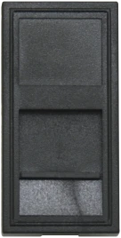 Donel Розетка DEC RJ45 UTP кат.6, 1мод., черн. матовая (22.5х45мм)