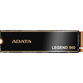 Твердотельный накопитель/ ADATA SSD LEGEND 960, 1000GB, M.2(22x80mm), NVMe 1.4, PCIe 4.0 x4, 3D NAND, R/W 7400/6000MB/s, IOPs 730 000/610 000, DRAM buffer 1000MB,  TBW 780, DWPD 0.43, with Heat Spreader (5 лет)