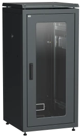 ITK Шкаф сетевой 19" LINEA N 24U 600х600 мм стеклянная передняя дверь черный
