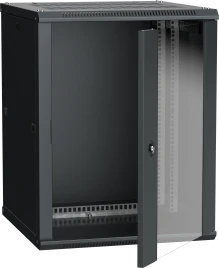 Шкаф LINEA W 18U 600x600 мм дверь стекло, RAL9005