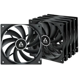 Вентилятор корпусной ARCTIC Cooling F12 Value pack Black (5pc)  (ACFAN00248A) (703291) {12}