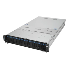 Серверная платформа/ ASUS RS720-E11-RS24U 2U, 2x LGA4677, Intel C741, 32x 5600/4800 MHz (1DPC)/4400(2DPC), 24x 2.5" hs NVMe, 2x M.2, 4x PCIe 5.0, 1 dual-slot GPU, 1x OCP 3.0, 2x 10Gbe RJ45(Intel X710-AT2), 1+1 2600W PWS