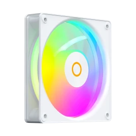 Кулер для корпуса/ Case Cooler Ocypus Gamma F12 Elite WH ARGB REVERSE BLADE (120x120x25mm, 4-pin PWM, ARGB, 56CFM, 26dBA, 1800RPM, White)