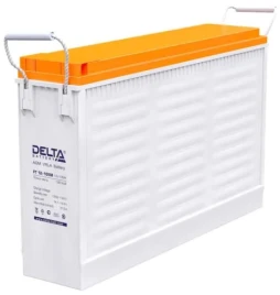 Батарея DELTA серия FT-M, FT 12-105 М, напряжение 12В, емкость 105Ач (разряд 10 часов),  макс. ток разряда (5 сек.) 900А, макс. ток заряда 31.5А, свинцово-кислотная типа AGM, клеммы под болт М8, ДxШxВ 395х110х286мм., вес 31.5кг., срок службы 10-12 лет./ B