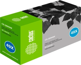 -/ Картридж лазерный Cactus CS-Q5949X Q5949X черный (6000стр.) для HP LJ 1320/3390/3392