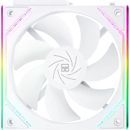 Кулер для корпуса/ Case Cooler Thermalright TL-M12QRW Reverse (124x120x25mm, 4-pin PWM, ARGB, 47.6CFM, 23.2dBA, 1500RPM, White)