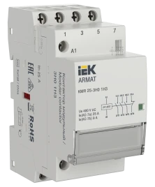 ARMAT Контактор модульный KMR 25А 24В AC/DC 3НО 1НЗ IEK