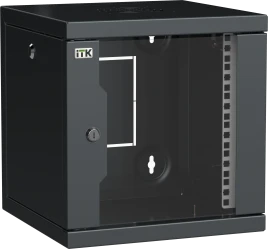ITK LINEA WS Шкаф 10" 6U 320х310мм дверь стекл. черн.