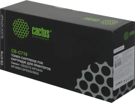 -/ Картридж лазерный Cactus CS-C719 719 черный (2100стр.) для Canon i-SENSYS MF5840 MF5880 LBP6300 6650