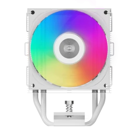Кулер для процессора/ CPU Cooler PCCooler R400 ARGB WH (180W, 4-pin PWM, 133mm, Al/Cu, 4x6mm, ARGB, 1x92mm, 40.94CFM, 30dBA, 2200RPM, S: 1851/1700/1200/115X, AM5/AM4, white)